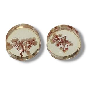 Pierced Nation 1” 25 MM Acrylic Pink Flower Gauges Plugs